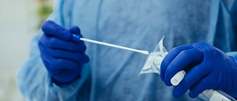 Coronavirus testing swab