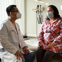 AHN physician talking to patient about diagnosis