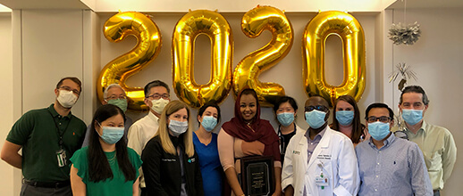 Group photo of 2020 fellowship graduates