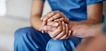 Nurse helping a patient