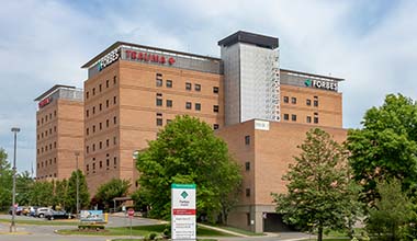 Forbes Hospital, part of the Allegheny Health Network, located in eastern Pittsburgh