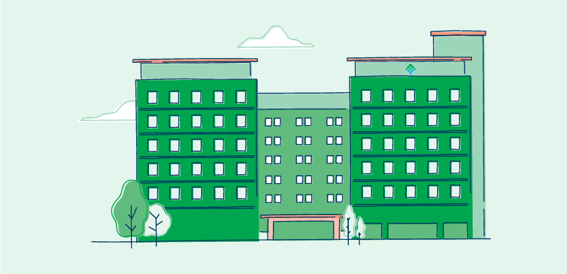 Forbes Hospital building entrance