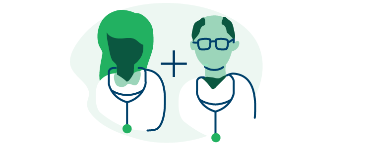 illustration of a team of autoimmune doctors