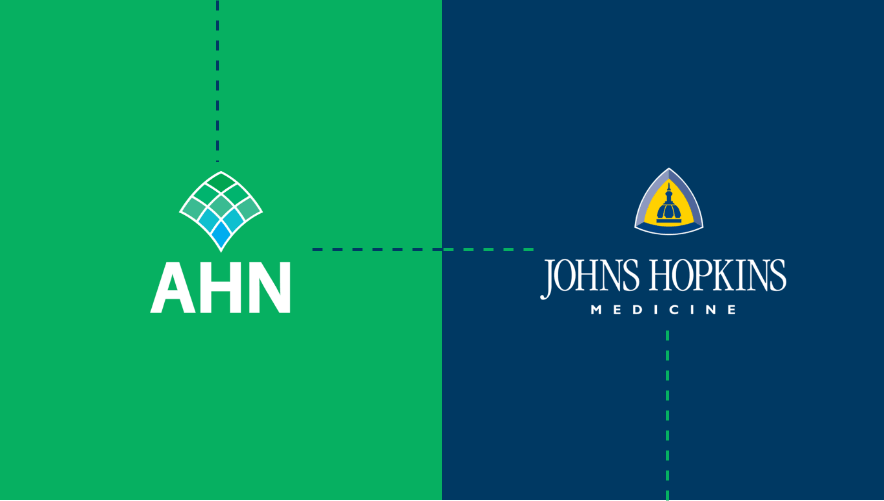 graphic of AHN and Johns Hopkins logos